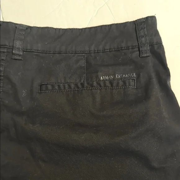 Armani exchange Men's Black Cargo Shorts - Picture 3 of 6